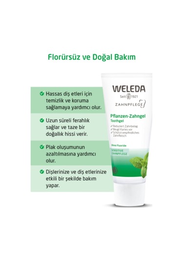 Weleda Bitki Özlü Organik Diş Macunu 75 ML