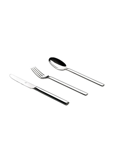 304 Paslanmaz Çelik Besteği - Bıçak Kaşık Kaşık Üçlü Set, Yüksek Kalite, Yiyecek Dereceli, Lavaboya Uygun, Ergonomik Tasarım Gümüş GÜmüş