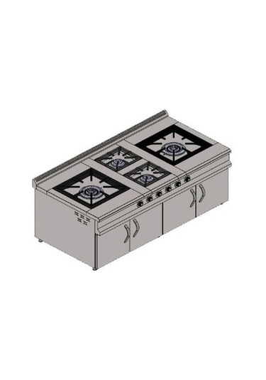 Csa Karacasan Tüplü 6 Lı Dolaplı Ocak