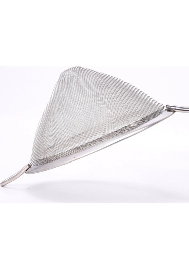 Paslanmaz Çelik Saplı Konik Süzgeç 14 Cm Çok Renkli