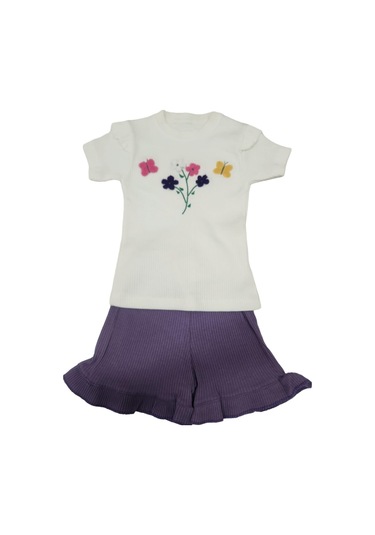 Babydoll 2li Takım Kiddyland Skate Mor-11186 Mor