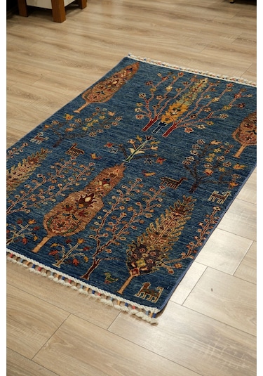 Şirvan Anatolia El Dokuma Yün Halı - Leh1170 Mavi