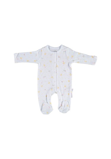 Happy Chick Bebek Tulumu 60598 Beyaz - Sarı