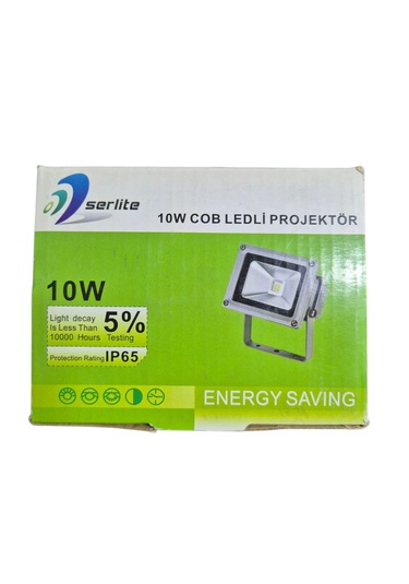 10 W Cob Ledli Projektör Beyaz Işık
