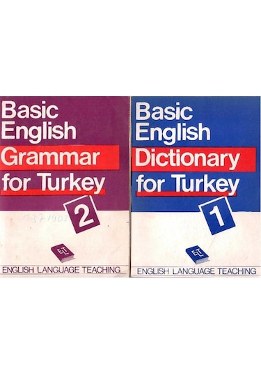 Basic English For Turkey Dictionary - Vocabulary - Grammar - Dialogues Tam Takım 4 Kitap