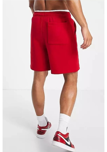 Jordan Essentials Fleece Erkek Kırmızı Günlük Şort Kırmızı