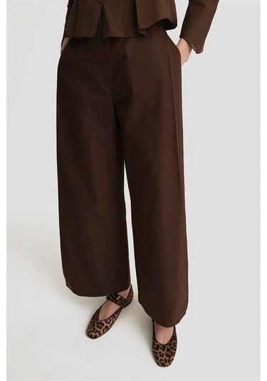 Armine Beli Bağlamalı Blazer Takım 25y6007 Kahverengi Kahverengi