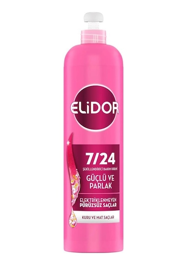 Elidor 7/24 Güçlü ve Parlak Şekillendirici Saç Bakım Kremi 240 ML