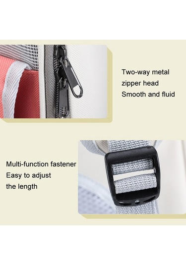 Cbtx Açık Kedi Sırt Çantası Büyük Kapasiteli Nefes Alabilen Evcil Hayvan Çantası Model 7 Pembe