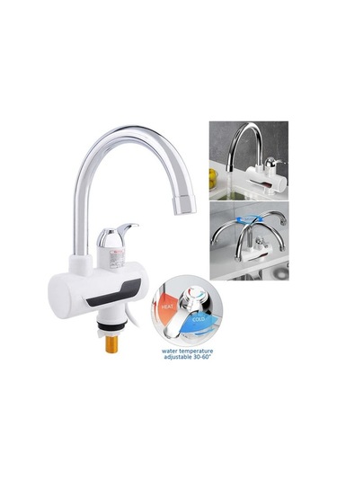 Maoyaya Anlık Su Isıtıcı Mutfak Bataryası Beyaz, Sıcak Su Musluğu, Beyaz