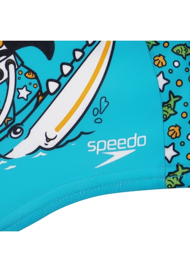 Speedo Speedo Prınted Poly Cap Iu Blue/green 24144 Çok Renkli