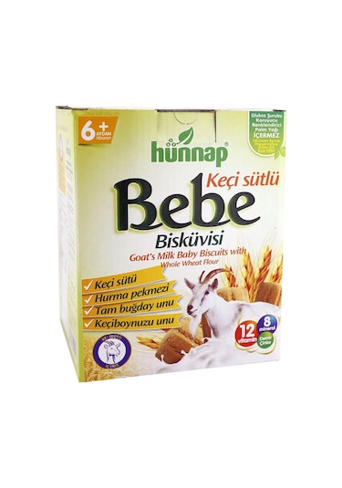 Hünnap Keçisütlü Vitaminli Bebe Bisküvisi 400Gr