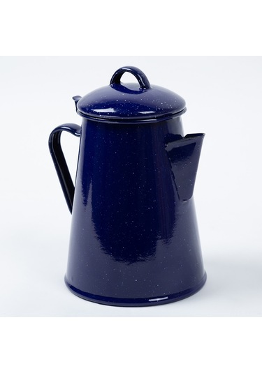 Shineyee Mavi Gökkuşağı Desenli 0.8l Emaye Kettle, Çelik Ve Emaye Malzeme, Çay/su/ Kahve Kaynatma, Ev/ Bahçe/ Kamp İçin, Retro Stili, Drip-şişirsiz, 18cm