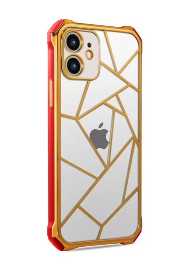 iPhone 12 Kılıf Lazer Prizma Kamera Korumalı Kapak