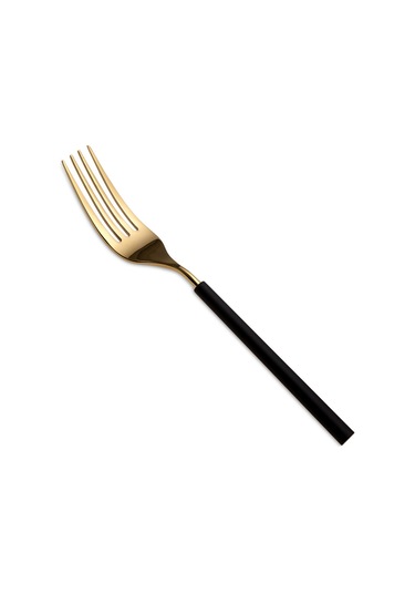 Jumbo 6000 Roller Siyah Titanyum Gold 84 Parça 12 Kişilik Çatal Kaşık Bıçak Seti Siyah Titanyum Gold Altın - Siyah - Titanyum