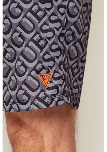 Guess New Onehundred Logolu Erkek Gri Mayo F6gt27wg2a2-p7vv