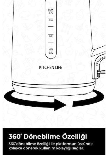 Kitchen Life MCH0012968 Demzade Elektrikli Çay Makinesi
