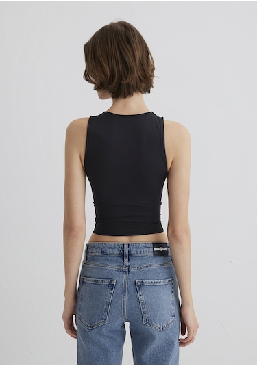 Mavi - Halter Yaka Siyah Poliamid Atlet 1613499-900 Siyah