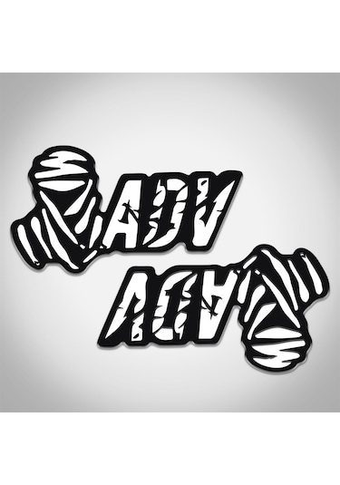 Off Road Motorsiklet Adventure 3D Sticker 2 Adet