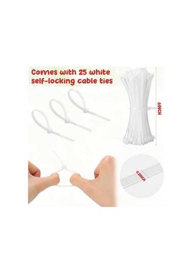 Suntek 6 Adet Karpuz Ağı Balkabağı Destek Kırmızı-beyaz