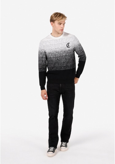 Colins Regular Fit Yuvarlak Yaka Erkek Siyah Kazak Cl1071056 Q1.v1 Blk Siyah