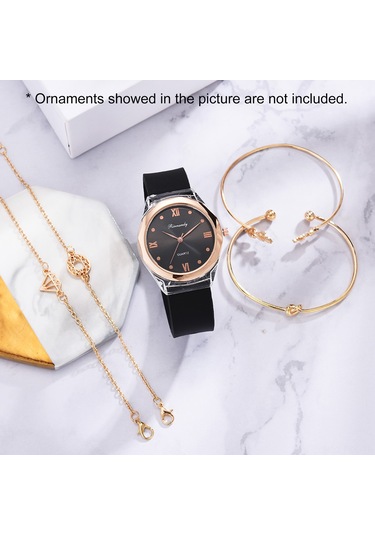 Padalink Bayanlar Klasik Roma Rakamlı Kol Saati - Xr4601 Modeli, Piyanonluk Hareket, Gümüş Kordon, Gül Altın Rengi Gold