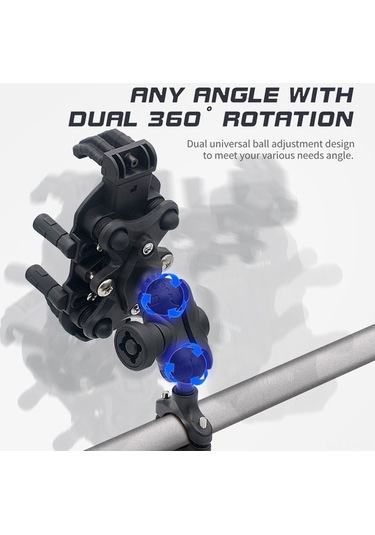 Yulong Ximistore9 360 Ayarlanabilir Titreşim Önleyici Motosiklet Siyah