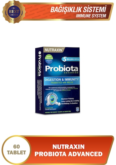 Nutraxin Probiota Advanced Probiyotik Kompleks 60 Tablet 5 Milyar Organizma