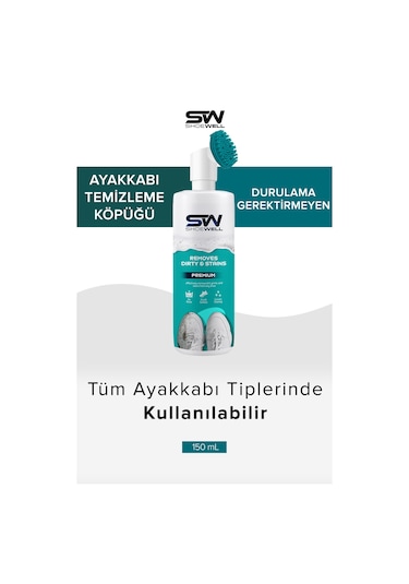 Shoewell Susuz Ayakkabı Temizleme Köpüğü 150 ML Beyaz