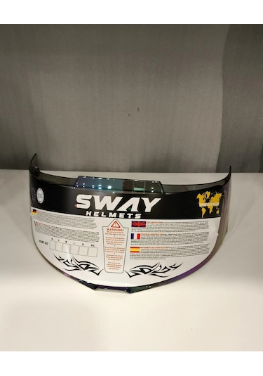 Kask Camı Sway Ff 820 İridyum Mavi Çok Renkli