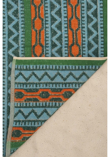 Turkuaz Sahara %100 Pamuklu Plaj Havlusu 70x140 Cm Çok Renkli