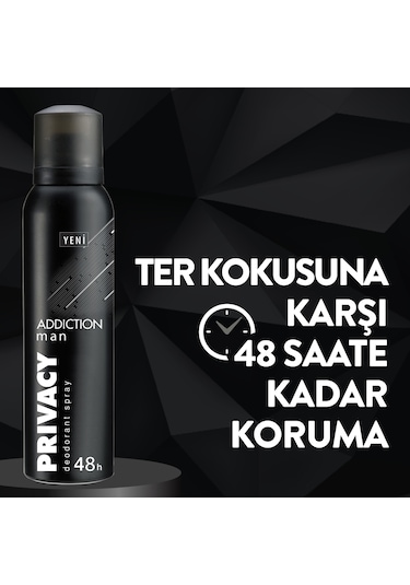 Privacy Man Addiction Erkek Sprey Deodorant 6 x 150 ML