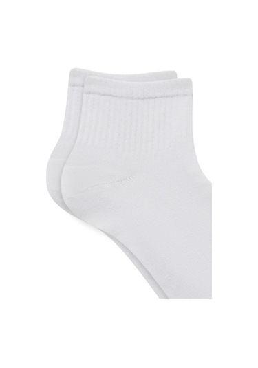 Mavi - Beyaz Soket Çorap 092625-620 Beyaz