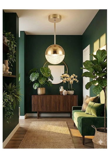 Bohem Aydınlatma Tavana Sıfır Gold 3 Renk Led Modern Top Avize Antre/hol Banyo Avizesi Gold 1