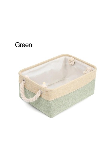 Yeşil Ev Gereçleri Çeşitli Eşyalar Sıralama Sepeti Katlanır Keten Organizatör Kutusu İç Çorap Bebek Oyuncakları Depolama Sepeti
