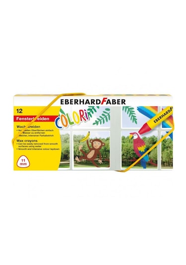 Eberhard Faber Cama Yazan Pastel Boya 12 Renk Karton Kutu 524112
