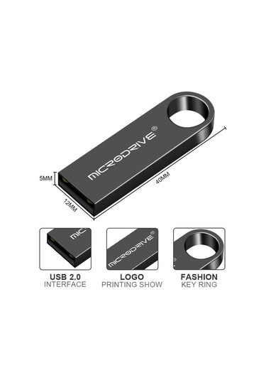 Sones Microdrive 128gb Usb 2.0 Metal Su Geçirmez Yüksek Hızlı U Disk