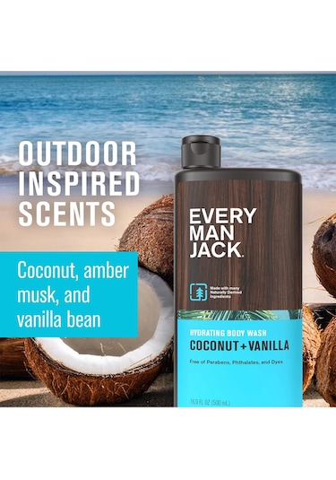 Every Man Jack Coconut + Vanilla Nemlendirici Duş Jeli 500ml Diğer