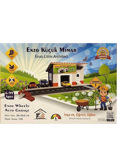 Enzo Küçük Mimar Oto Garaj Seti 290 Parça