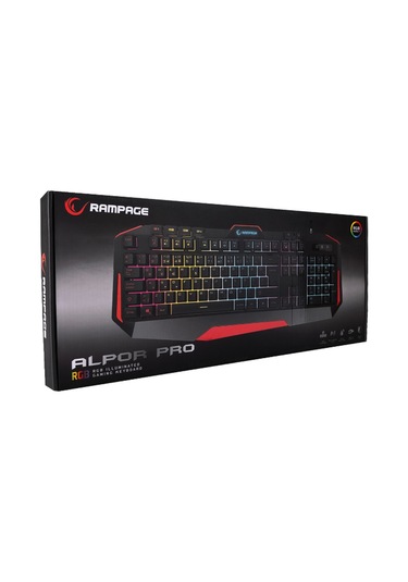 Rampage KB-RX7 ALPOR PRO Usb Kablolu Sese Duyarlı RGB Aydınlatmalı Gaming Q Klavye