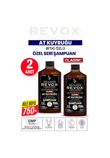Revox Bitki Özlü At Kuyruğu Şampuanı 2 x 750 ML