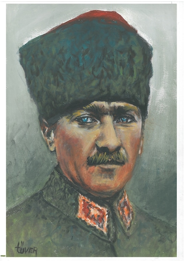 Mehmet Tüver Atatürk Tablosu 3 Ressam Açıklamalara Bakınız