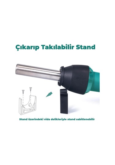 Yıhua-8858-ı Isı Ayarlı Sıcak Hava Tabancası N11.597