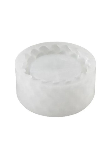 Geekyou Tekrardan Kullanılabilir Örgü Desenli Mumluk, Mini Çiçek Saksısı Ve Dekoratif Nesneler İçin Silikon Kalıp - 6.1x3.1 Cm