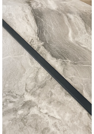 Alüminyum Antrasit Parke Geçiş Kapı Eşiği T Profil 90 Cm