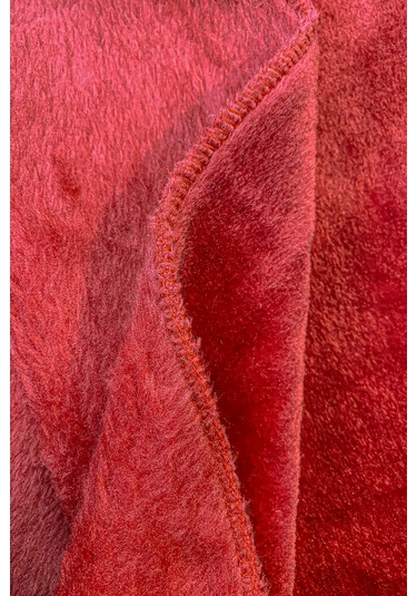 Warm Embrase Kırmızı Çift Kişilik Peluş Battaniye Kırmızı