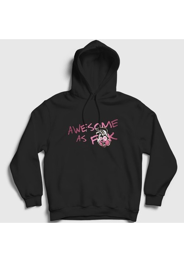 Presmono Unisex Awesome Green Day Kapüşonlu Sweatshirt Siyah