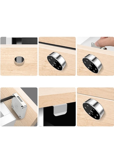 Ayt Powermaster Pm-26730 Çekmece Dolap Kilidi Dijital Numaralı Standart Gömme Kilit