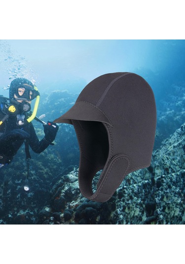 Suntek Dalış Başlığı Ayarlanabilir Çene Kayışı Siyah Siyah