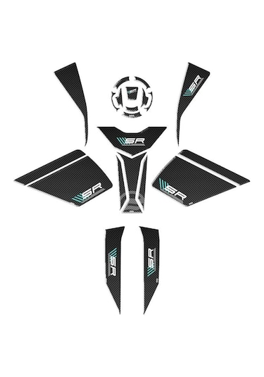 Cf Moto 450 Sr 2023-2024 Uyumlu Full Tank Pad Seti 12 Parça
